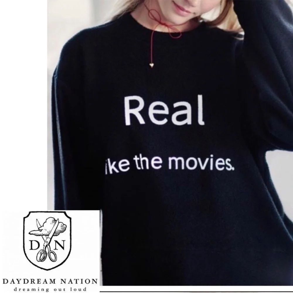 Daydream Nation LA Real Like the Movies Fleece Sweathshirt - Picture 2 of 5